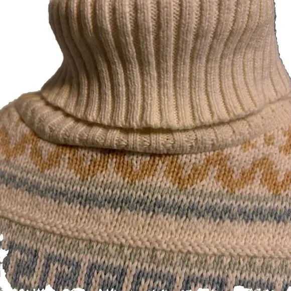 Vintage Cabin Creek Turtleneck Sweater Size L Cottage Core Country Grandma Long - Picture 5 of 11